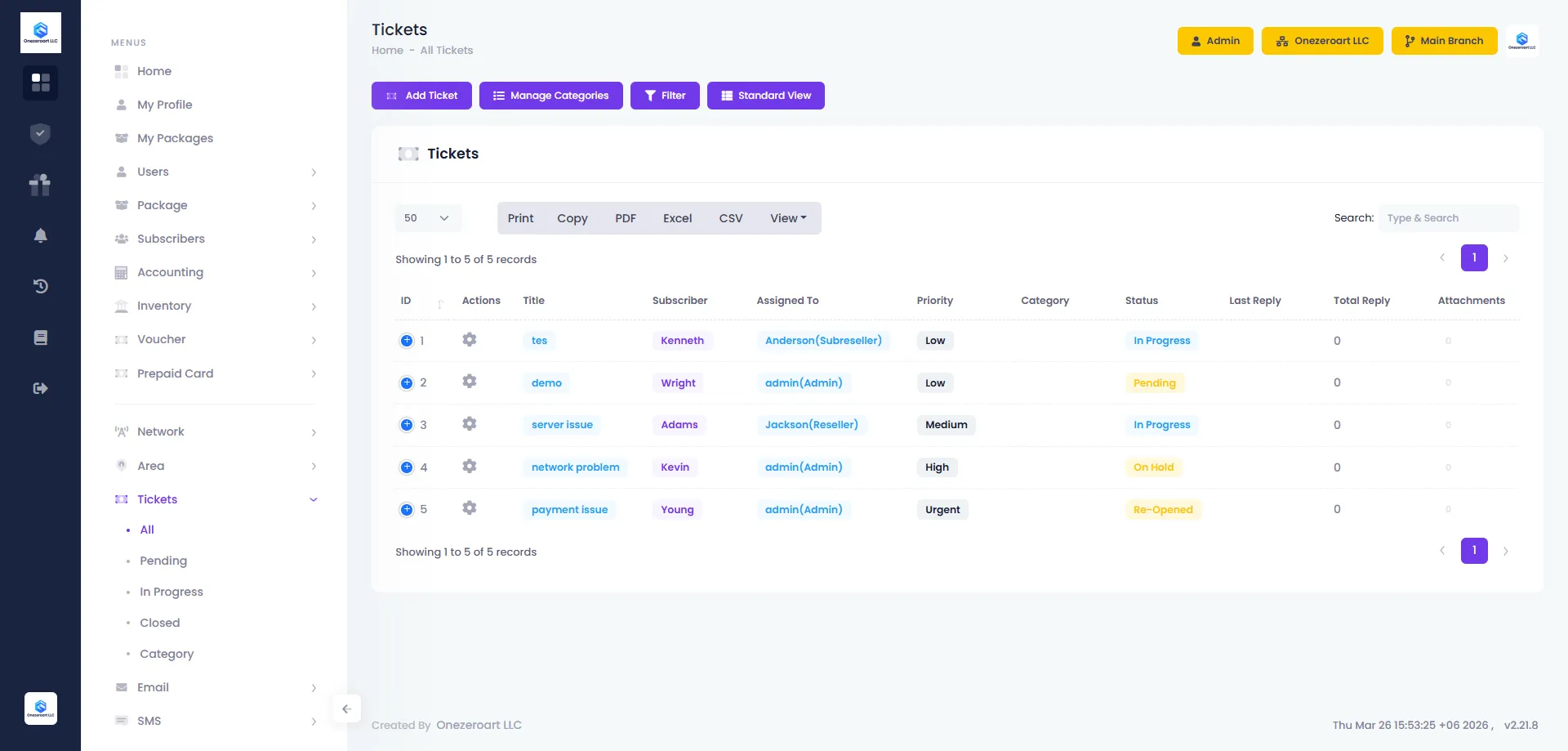 Ticket System